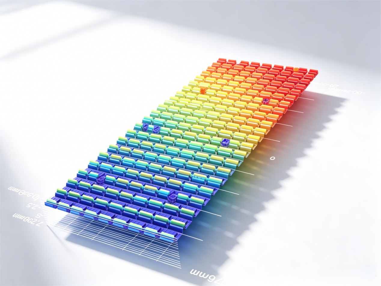 精密連接器 PIN 針全流程品質管控，依靠光學 3D 輪廓儀精準測量共面精度參數（Coplanarity Precision Parameter）